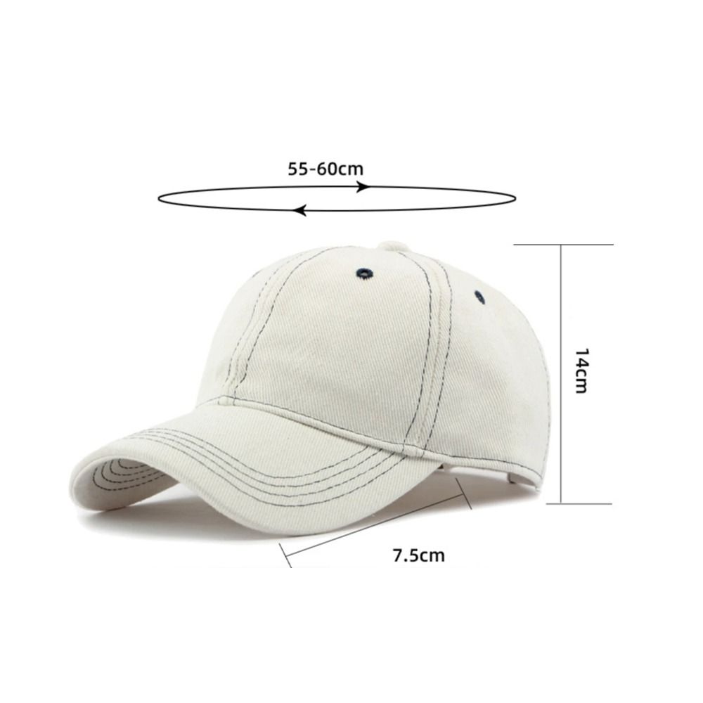 Breathable Baseball Cap Solid Color Trucker Hat Fashion Sun Hat  Outdoor Sports