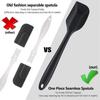 6pcs Dough Scraper Set, Silicone Dough Spatula With Metal Core Heat Resistant Non Stick Bpa Free