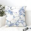 Classic AAllsaints Floral Pillow Case Cotton Linen Fabric Square Zipper Pillowcase Home Decorative Living Room