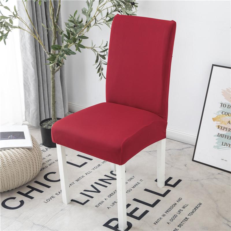 Grey Color Chair Covers Spandex Desk Seat Chair Covers Seat Protector Slipcovers For El Banquet Wedding Universal Size 1Pc