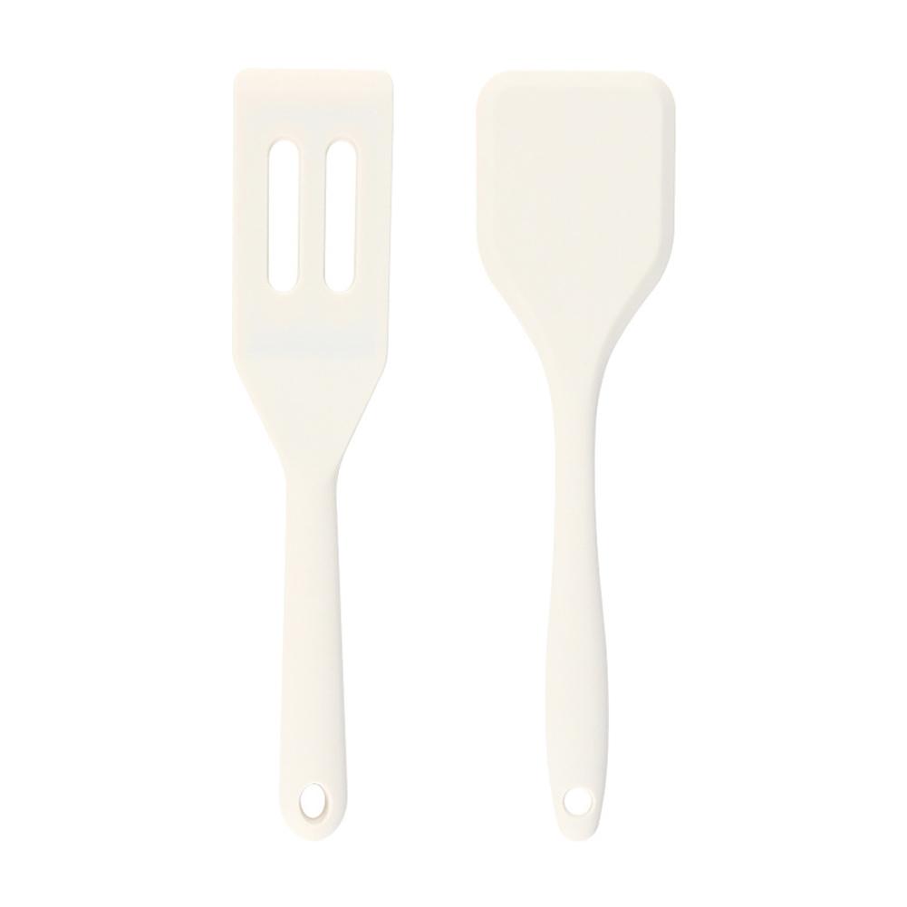 Food Grade Silicone Spatula Set Resistant Non-Slip Soft Head Saving For Non-Stick Safe Pans Col P5O3