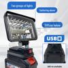 Universal LED Work Light & Charger for Makita 20V Wrench Tool Battery - Perfect for DIY & Outdoor Emergencies