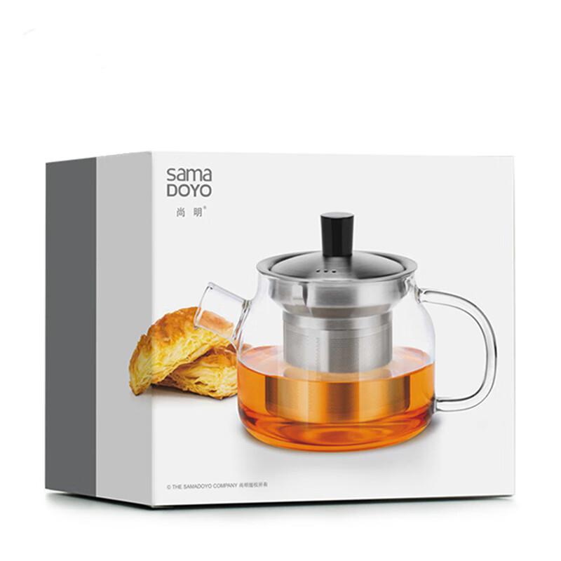 SAMADOYO-Heat-Resistant Glass Teapot, Teapot, Tea Water Separation and Filtration, Household Large Capacity Tea Maker