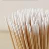 100Pcs 7cm/2.75inch Long Double Pointed Tip Cotton Swabs with Wooden Sticks Cleaning Swabs Buds Cosmetic Tipped Applicator for Makeup Eyebrow Tattoo