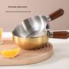 Pentola per brodo extra spessa in acciaio inossidabile 304 con manico - Perfetta per noodles istantanei, olio caldo o latte.