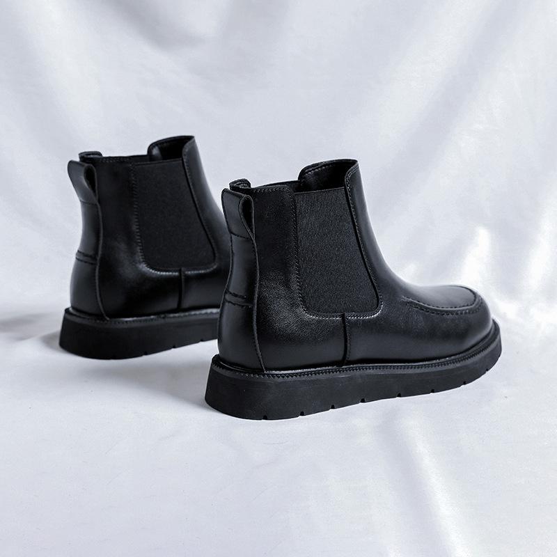 Modische Chelsea Boots für Herren Herbst Winter Englischer Wind Arbeitsschuhe Herrenmode Lässig Neu Designer Mode Lässige Stiefeletten Mn
