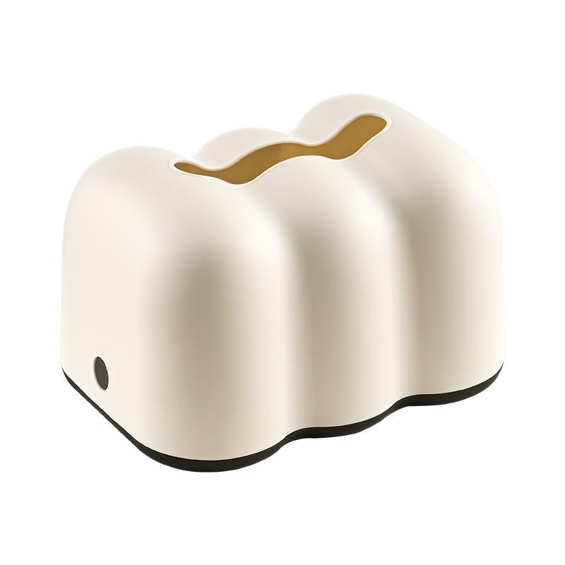 Cloud Lift Tissue Box Spring Mechanism Stylish Desktop Paper Holder for Living Room Home Decor Creative Ins Style