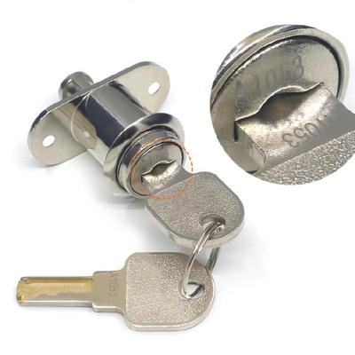 Stainless Steel Cabinet Lock High Security Sliding Door Lock Cylinder for Sliding Door Cabinet Drawer Applications