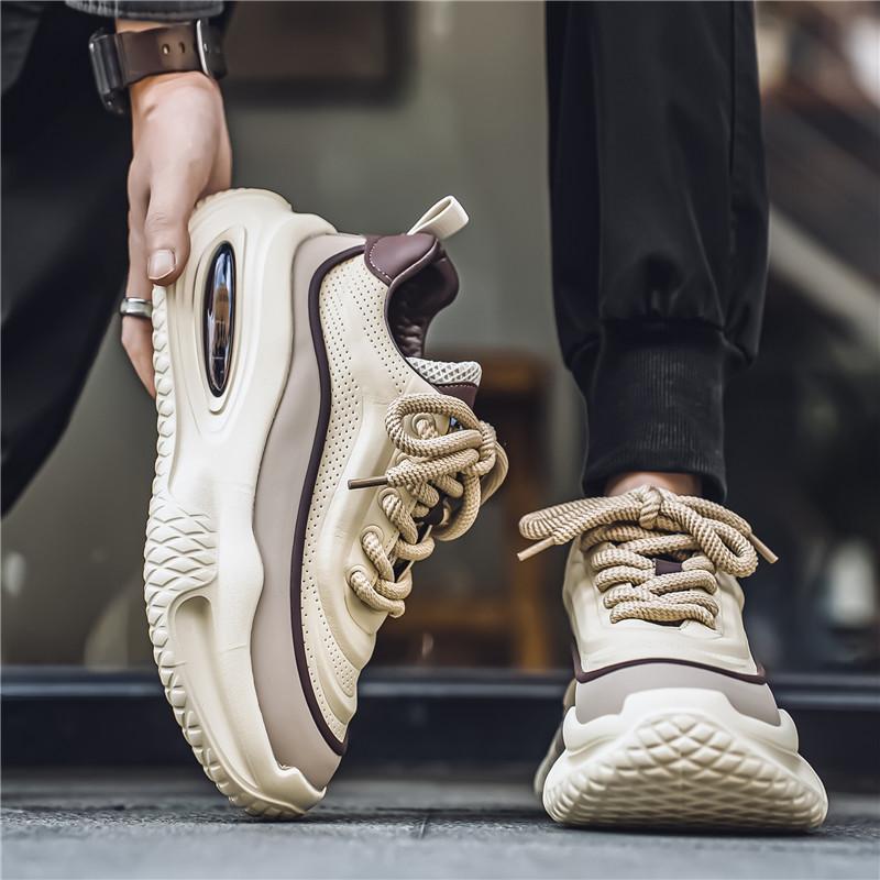 Spring and Autumn breathable dad shoes casual shoes thick-soled inner height-increasing sports tide shoes