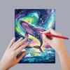 4 ks Fosforeskující Škrabací Duha Malířský Umělecký Papír, Škrabací Malba Kreativní Dárková C, Diy Umělecká Řemesla Mořský Motýl A Paví