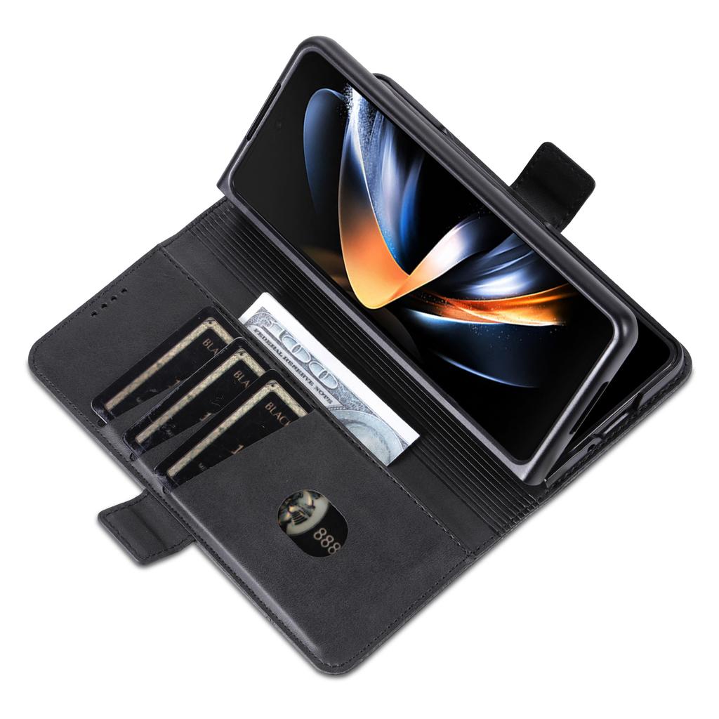 AZNS For Samsung Galaxy Z Fold6 5G Case Wallet PU Leather+PC Phone Cover