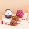 ZISIZ Glasses Bear Portable Lunch Box