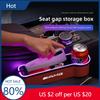 FHP3   Hot 2025 With USB Charging LED Lights Car Seat Gap Storage Box Cup Holder For Mercedes Benz AMG E S C A B Class GLE GLS CLS GLC