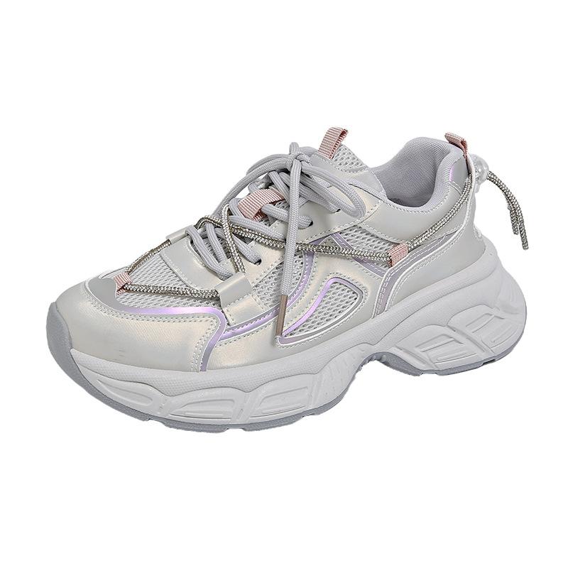 New dad shoes women's summer student sports running shoes casual shoes with heightened thick soles