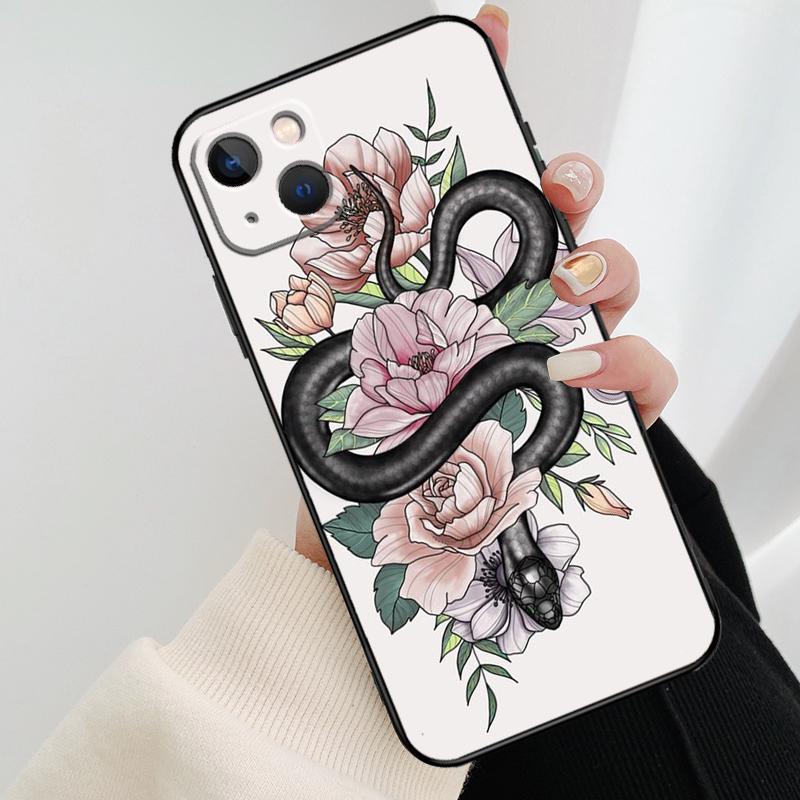 The Snake and Fern Phone Case For iPhone 17 Pro Max 14 13 12 11 15 16 Pro Max mini 15 16 Plus 16e 17 Air Cover