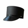 Casquette de Costume Chapeau de Chef d'Orchestre Noir Brillant Structuré à Visière pour Cosplayers, Cosplay,