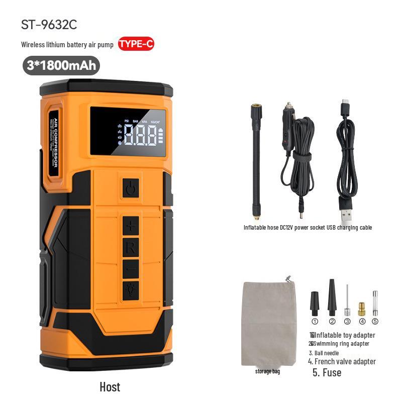 12V Compact Car Jump Starter with SOS Light Power Bank