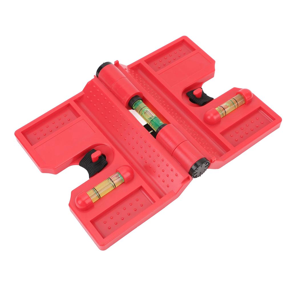 Magnetyczna poziomica słupkowa Profesjonalna Wysoka dokładność 3 fiolki Składane narzędzie poziomicy słupkowej z elastyczną pętlą