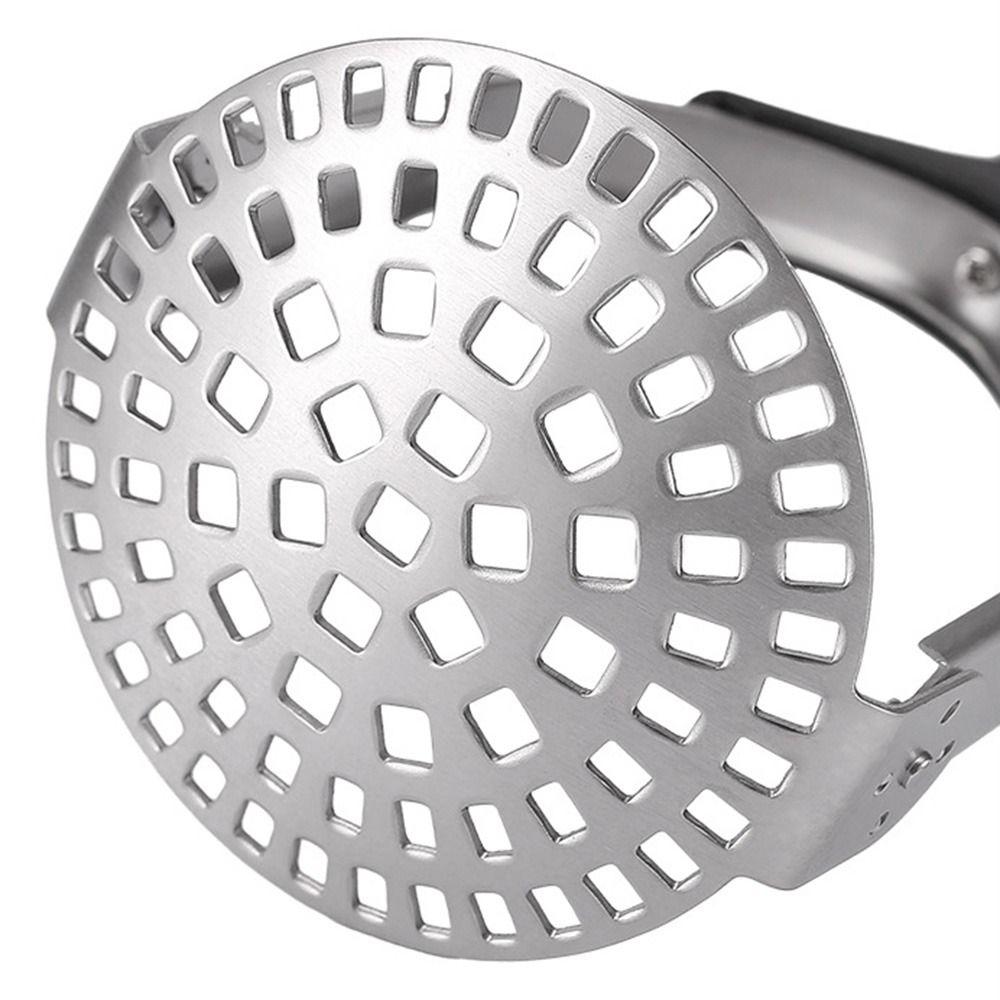 Non-Slip Handle Potato Masher Comfort Grip Garlic Press Fruit Masher Vegetable Smasher  Meat