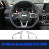 For Nissan Teana Altima 19-2020 Silver Interior Steering Wheel Cover Trim 2P