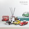 Pull-Back Assembly Toy Set: Campervan, Race Car, Ambulance, Fire Truck