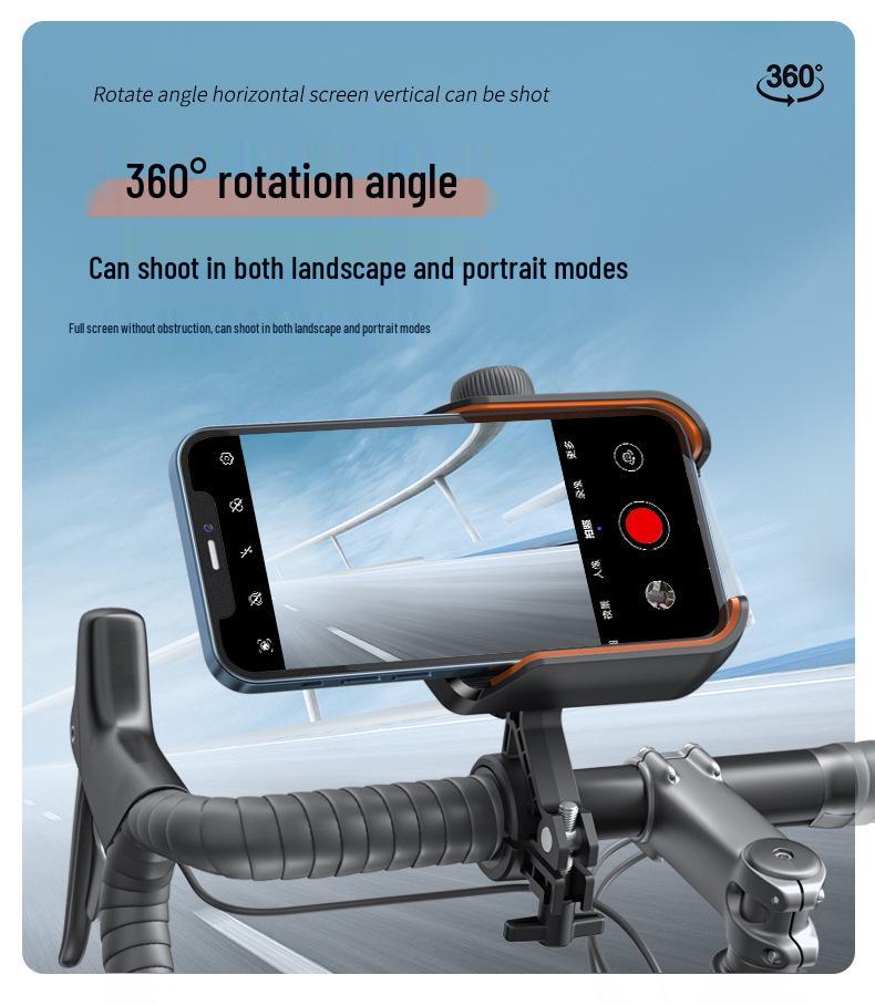 Anti-Shake Phone Mount for Bicycles and Motorcycles - Ideal for Navigation and Delivery