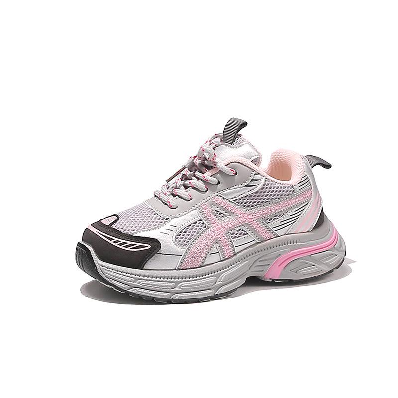 Kids Breathable Mesh Running Shoes - New 2026 Style, Soft Sole, Ideal for Spring/Autumn, Trendy for Primary School Students Size 26, Inner Length 16 cm