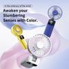 Portable Mini Foldable Desktop Fan: Rechargeable via TYPE-C, Comes with Lanyard, Customizable LOGO