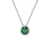 eManco Elegant Titanium Steel Diamond Clavicle Necklace for Women - Versatile, Non-Fading, Stainless Steel Pendant.