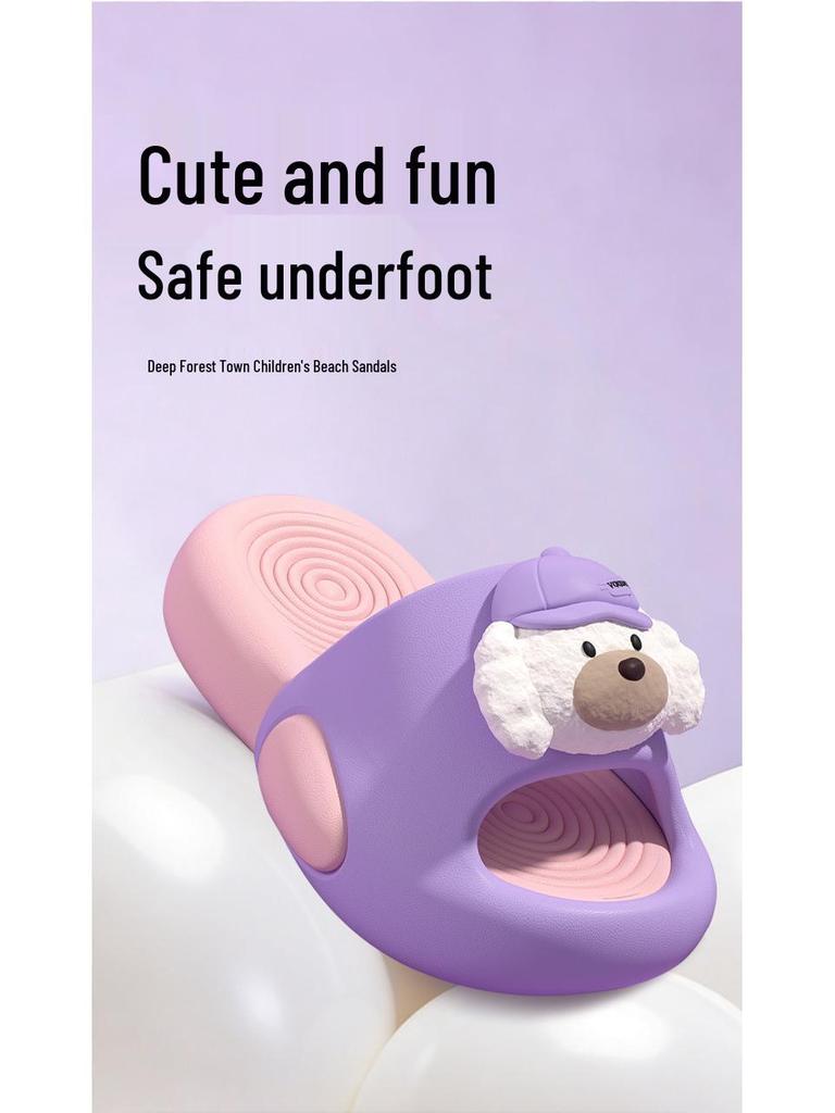Puppy Kids Slippers: Non-slip Pink EVA Indoor Sandals for Girls 2026