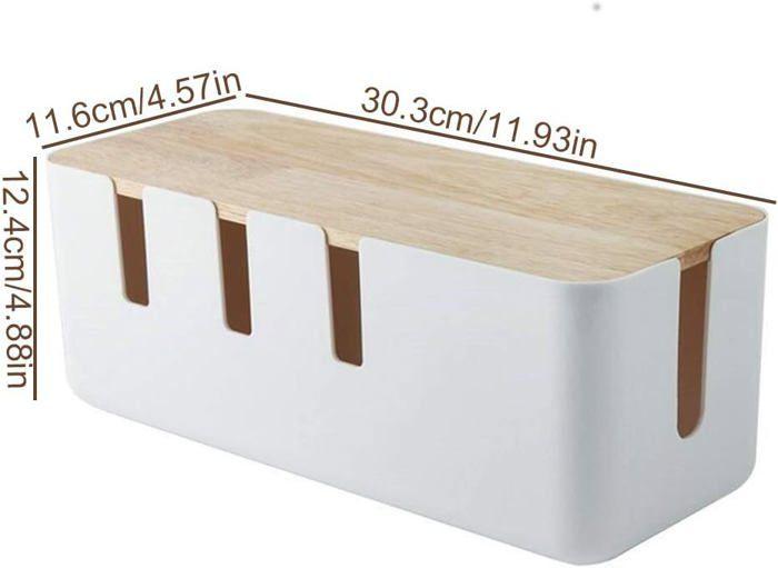 Boîte de rangement de câbles, boîte de câbles pour multiprises, cache les cordons électriques des téléviseurs, des ordinateurs