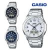 CASIO herrarmbandsur solcellsdriven radiostyrd analog datum dagvisning sekund WVA-M630D-7AJF.