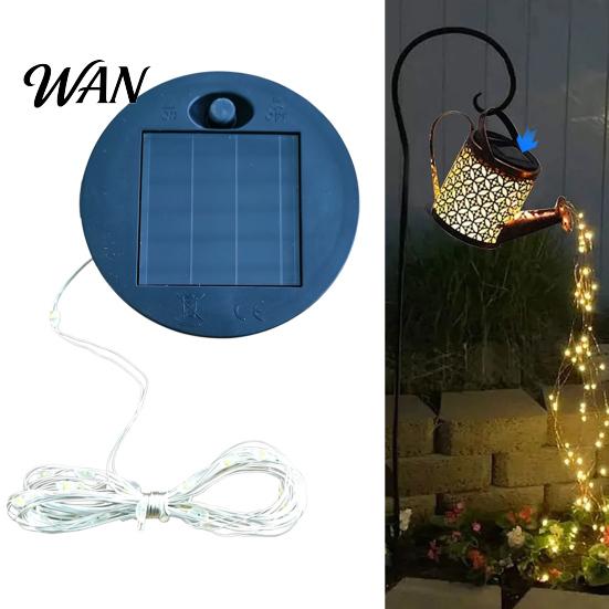 Energy-saving Garden Light Solar Jar Lid with Light, Outdoor Glass Bottle Lamp Pathway Lights LED String, Waterproof Charging Accessory for