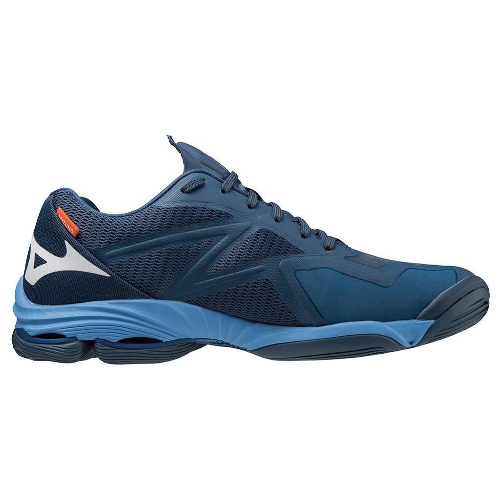 Mizuno Wave Lightning Z7 Comfortable Shock Absorption Non-Slip Durable Breathable Low-Top Training Shoes Unisex Sneakers Navy-Blue V1GA220021