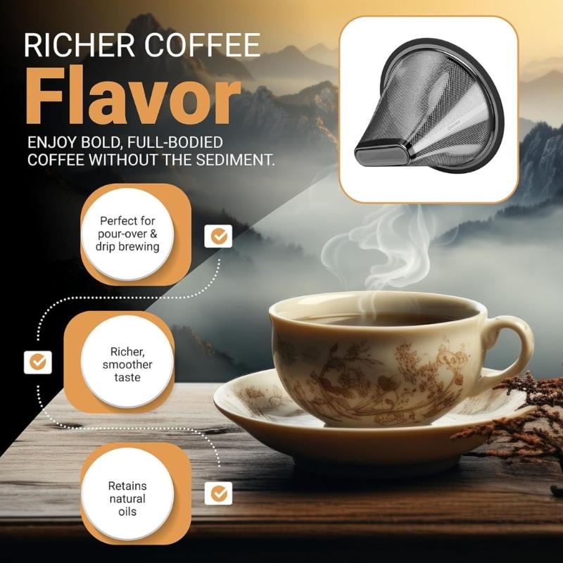 Premium Nonrust Steel Coffee Filter Suitable With KBGV KBT Series Machines For Enhancing Flavor Extraction