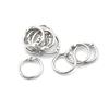 50 Pcs Staple Book Binder 20Mm Outer Diameter Loose Leaf Ring Keychain