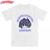 Men T-Shirt Mentally Dating Honkai Star Rail Acheron Chibi Humorous Pure Cotton Tees T Shirts Crewneck Tops Gift Idea
