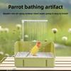 Automatická cirkulace Ptačí vana s více kohoutky Koupel pro domácí ptáky Velký sprchový bazén