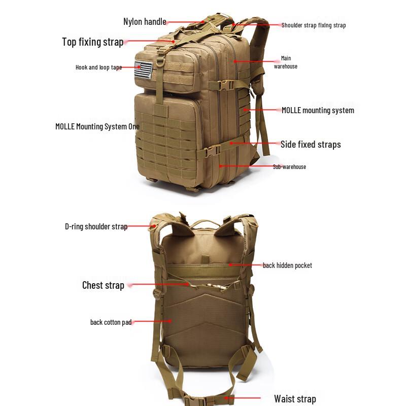 Lvdun Tactical Camouflage Waterproof Outdoor Backpack
