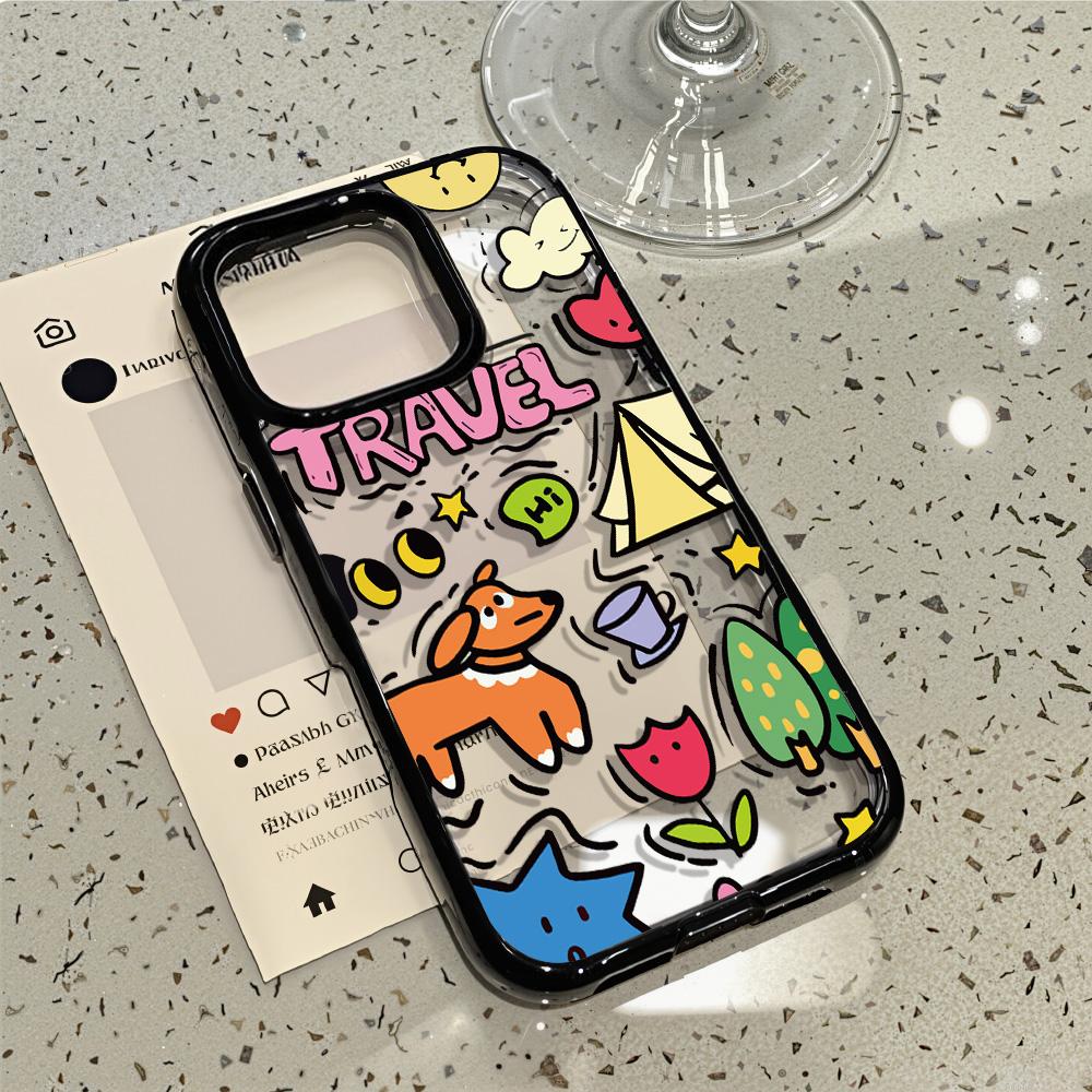 Acrylic Phone Case for iPhone 11 12 13 14 Pro 12 14 16 Pro Max for Samsung A16 A36 A56 S24 FE High-quality Painted Anti-fall Mobile Phone Case