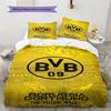 Bvb Fc Pattern Bedding Set Quilt Cover Pillowcase Home Decor Gift (1 * Duvet Cover + 2 * Pillowcase, Without Core)