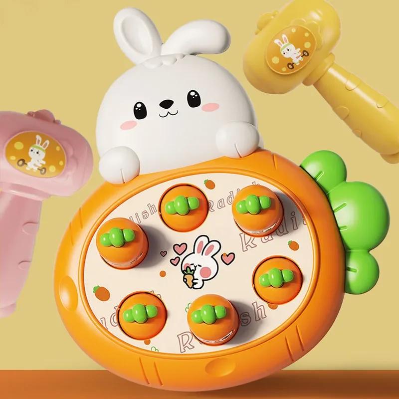 

Детские игрушки Монтессори с героями мультфильмов, развивающий подарок на день рождения для малышей, тема животных, игра для родителей и детей, настольная игра с молотком