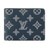 Multiple Wallet Monogram Flap Closure Leather Wallet Men Wallets Deep-Blue M83379