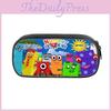 Kids Numberblocks Character And Teens Pencil Case Waterproof Nylon Bag Storage