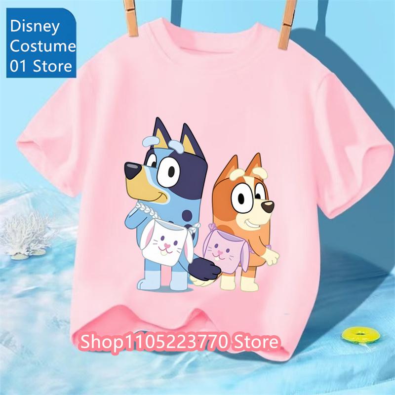 Cartoon Kids T-Shirt Short Sleeve Print Comfortable for Boys and Girls Daily Use