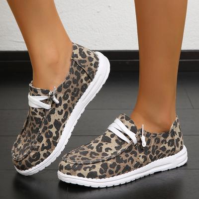Kadın Bağcıklı Loafer Ayakkabı, Günlük Kanvas Hafif Slip On Ayakkabı, Kadın Outdoor Ayakkabı