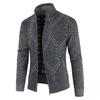 Winter Men's Casual Fashion Cardigan Sweater Jacket Long Sleeve Knitted Sweater Top Outwear Coat