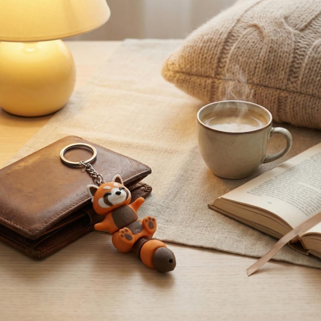Magnetic Animal Keychain Pendant Fox Model Accessory Magnetic Hands Animal Figurine Key Holder Charm for Bags and Keys