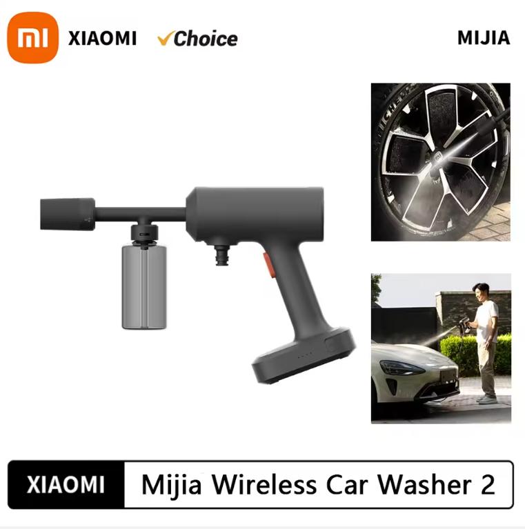 Original Neuer Xiaomi Mijia Akku-Autowäscher 2 160 l/h Großes Wasservolumen Effizientes Spülen Hochdruck Akku-Reinigung