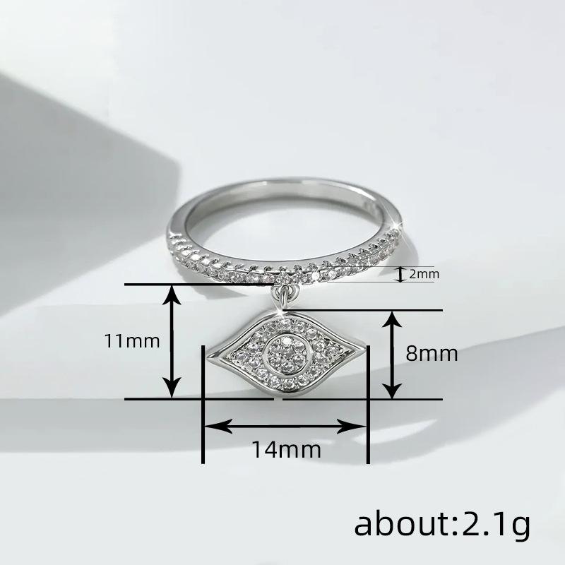 Huitan Vintage Einzigartiges Design Böses Auge Tropfenringe Mit Strahlendem Zirkonia Für Frauen Party Täglich Feiertag Besondere Accessoires Zirkon Geschenk